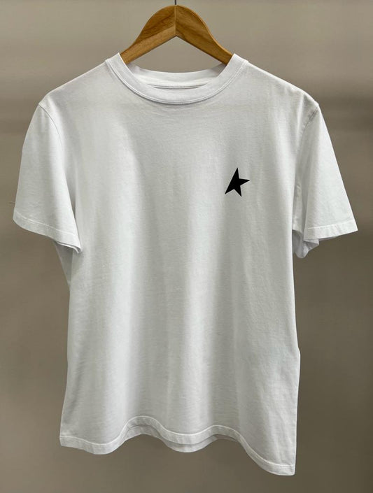 GOLDEN GOOSE REGULAR T SHIRT WHITE BLACK