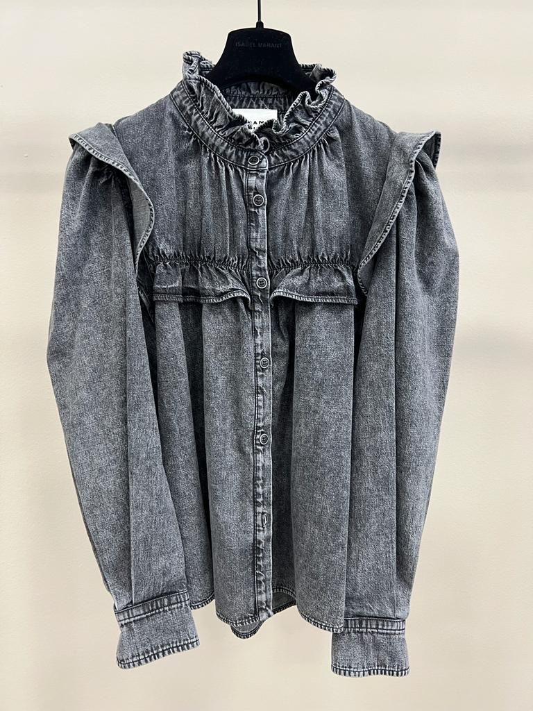 ISABEL MARANT IDETY SHIRT DARK GREY