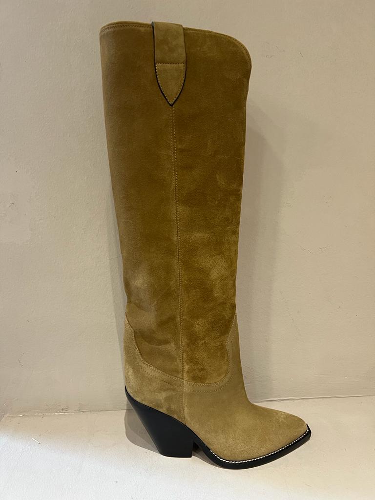 ISABEL MARANT LOMERO BOOTS TAUPE