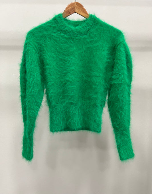 ULLA JOHNSON EMIRA SWEATER EMERALD