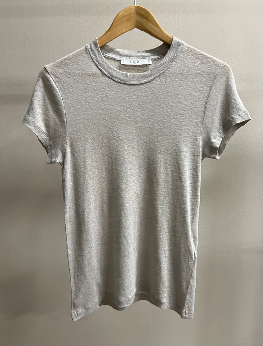 IRO PARIS THIRD T SHIRT PEARL GREY