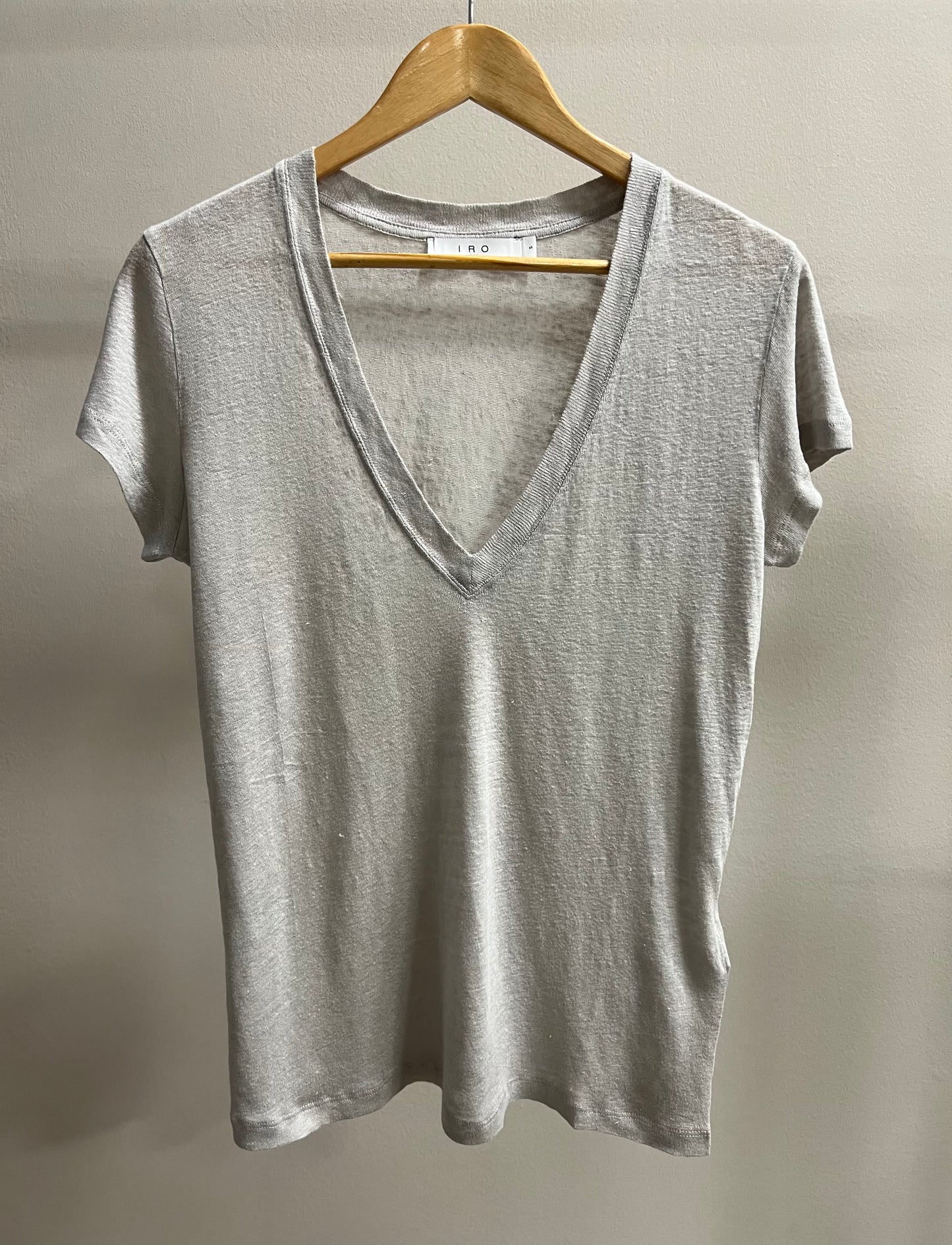 IRO PARIS RODEO T SHIRT PEARL GREY