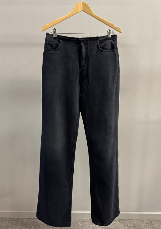 HAIKURE KOREA JEANS DARK BLACK