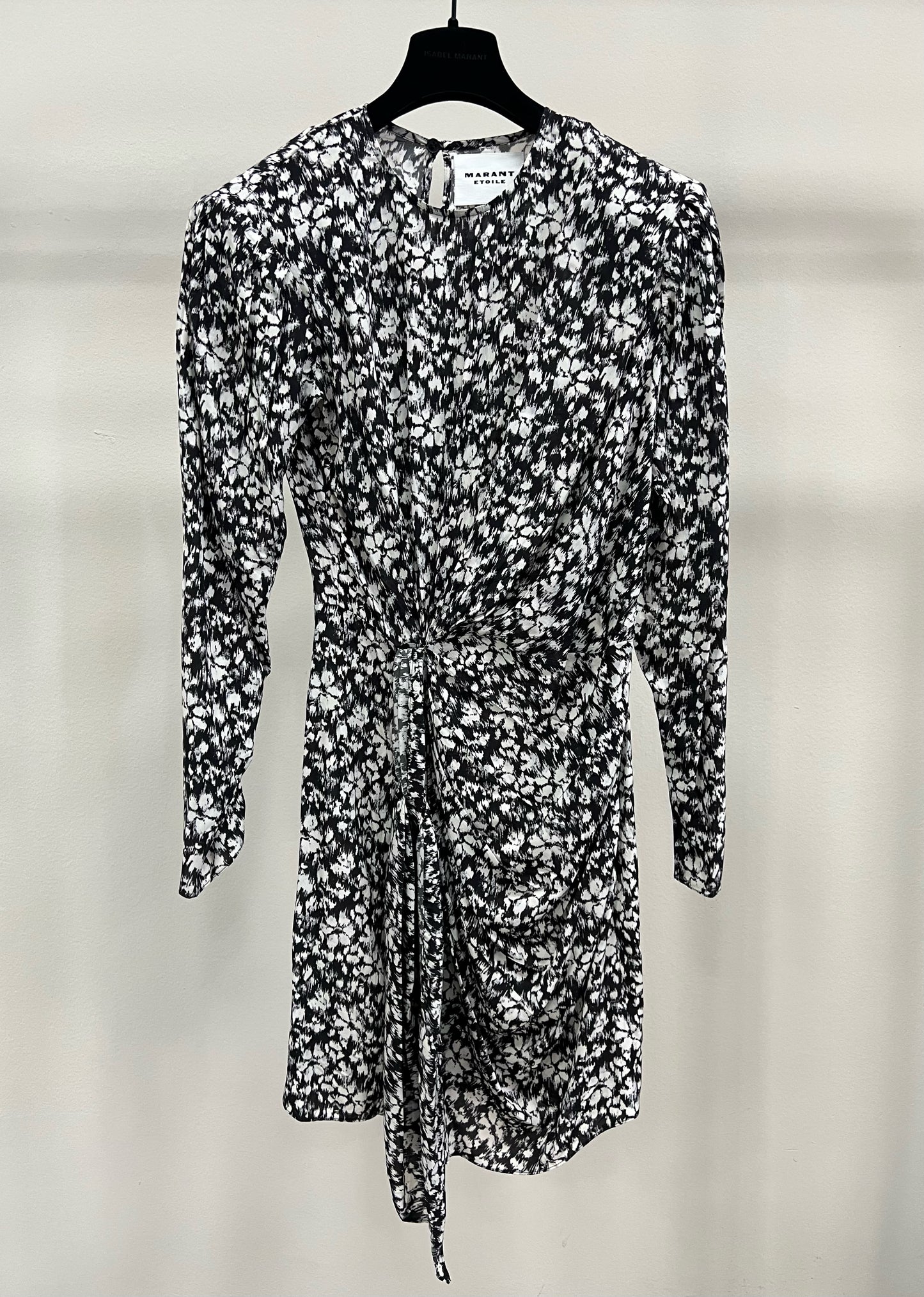 ISABEL MARANT DULCE DRESS BLACK WHITE