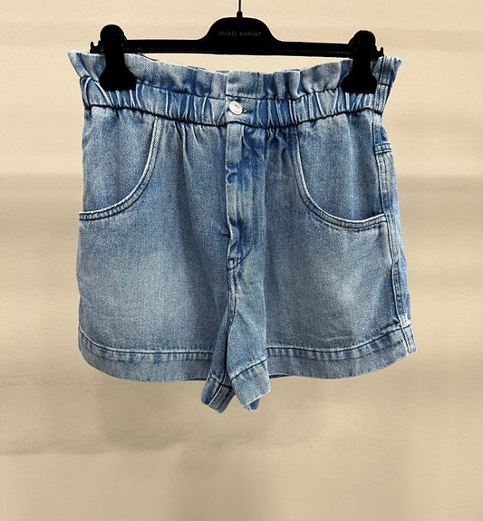 ISABEL MARANT TITEA SHORTS LIGHT BLUE