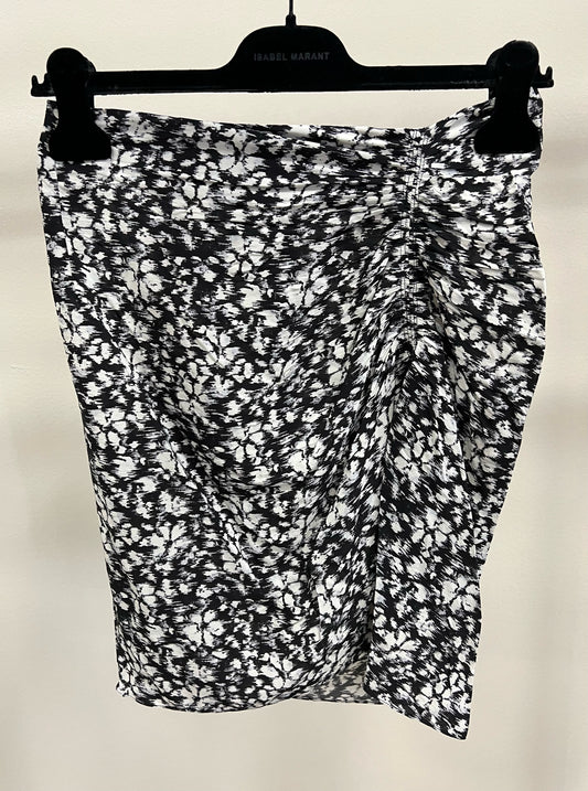 ISABEL MARANT ANGELICA SKIRT BLACK WHITE