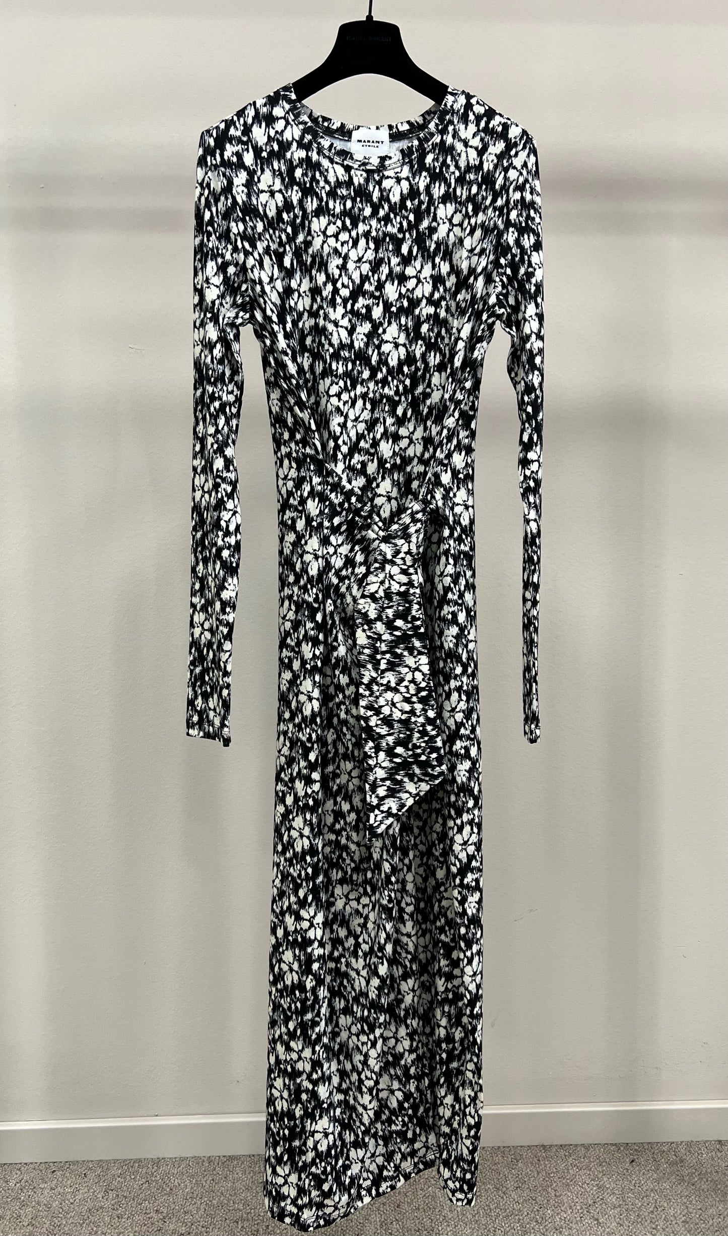 ISABEL MARANT LISY DRESS BLACK WHITE