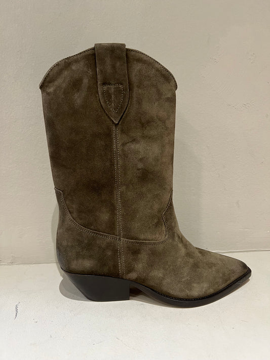 ISABEL MARANT DUERTO BOOTS KHAKI