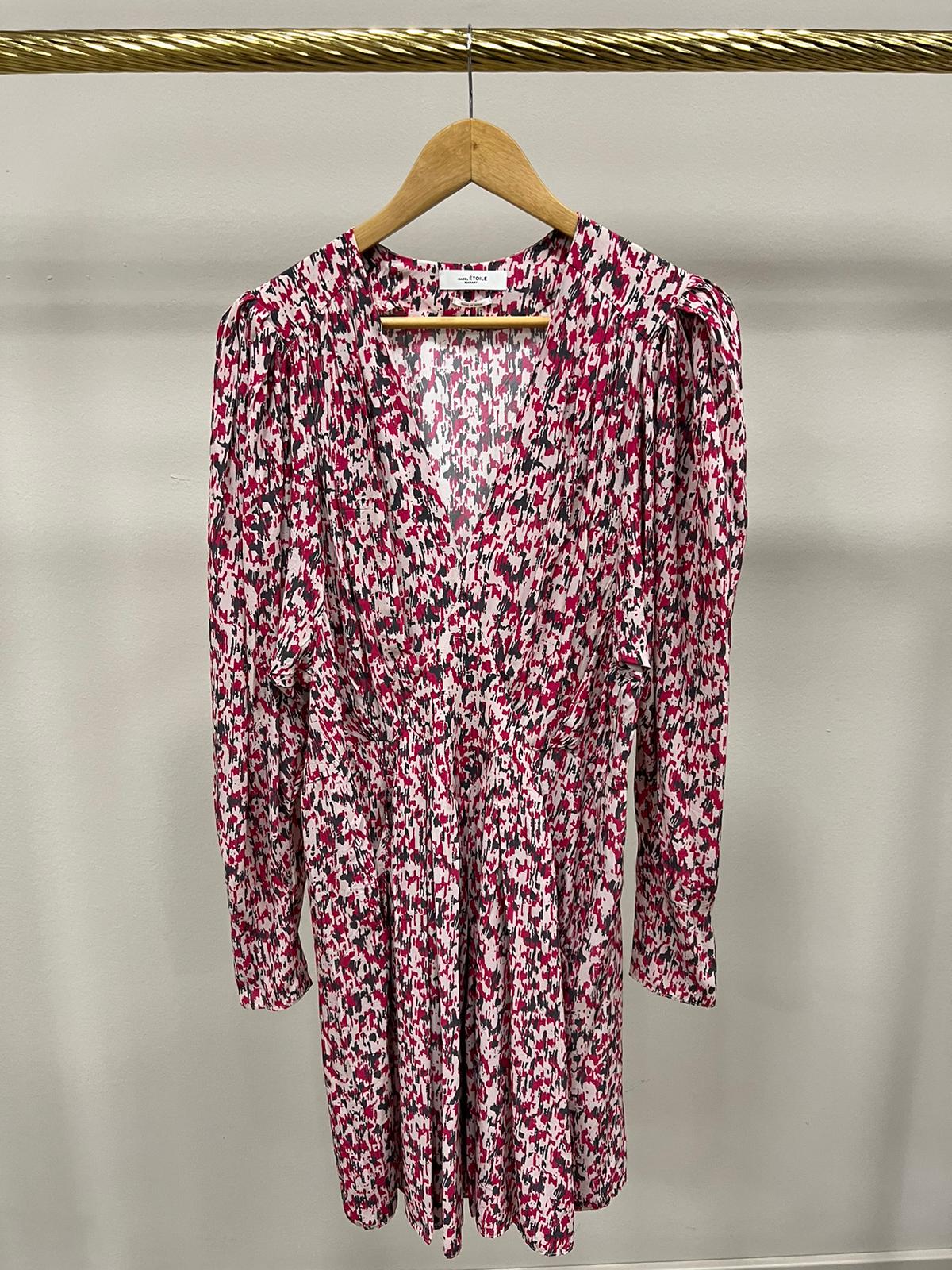 ISABEL MARANT ARONE DRESS RASPBERRY