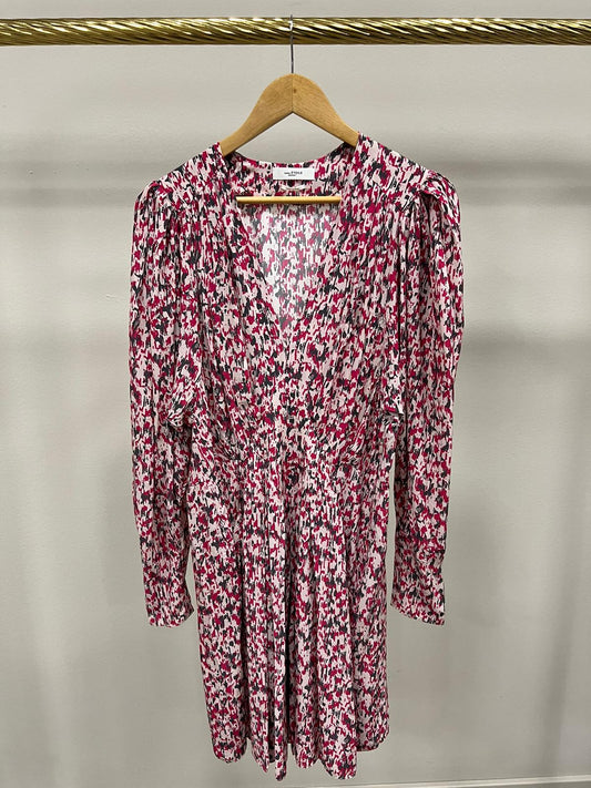 ISABEL MARANT ARONE DRESS RASPBERRY