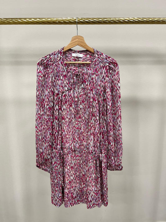 ISABEL MARANT DAYTON DRESS RASPBERRY