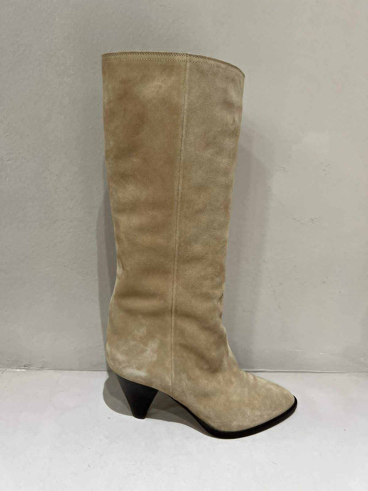 ISABEL MARANT ROUXY BOOTS BEIGE