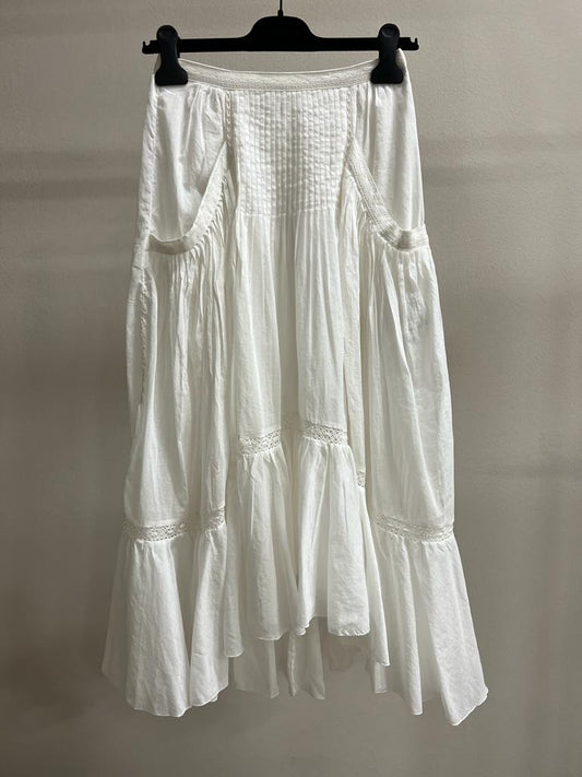 ISABEL MARANT MUGIANA SKIRT WHITE