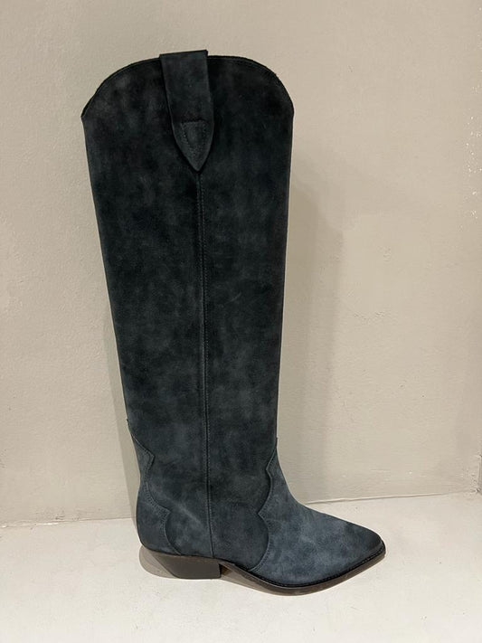 ISABEL MARANT DENVEE BOOTS FADED BLACK