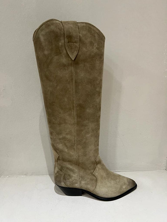 ISABEL MARANT DENVEE BOOTS TAUPE