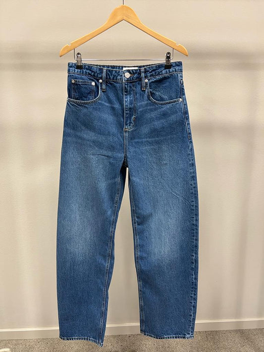 FRAME LONG BARREL JEANS BLUE